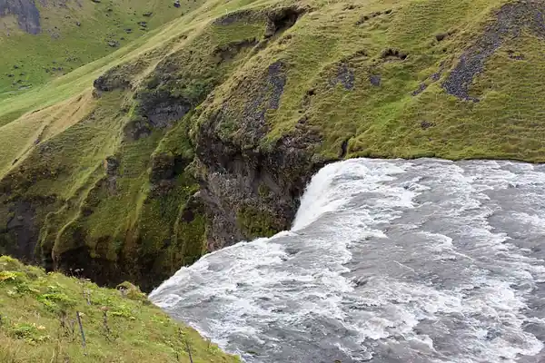 Skógafoss and the stairs to the top